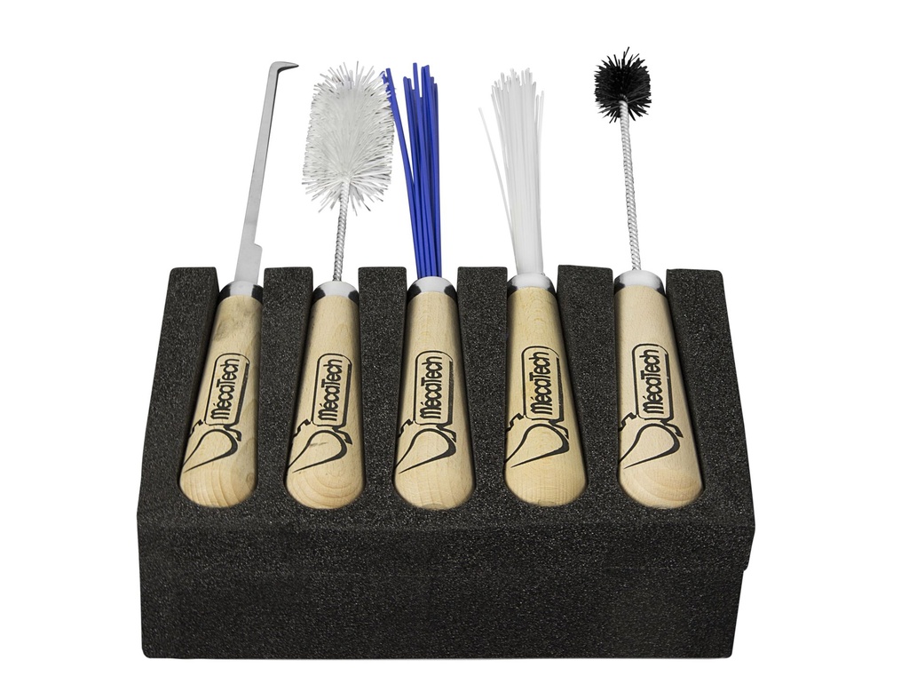 Klepsteelborstel Rond zwart