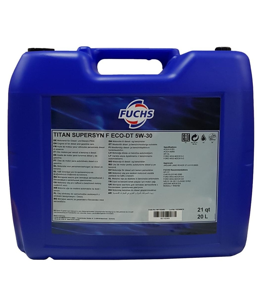 FUCHS TITAN GT1 PRO C-1 5W-30 Can 20L
