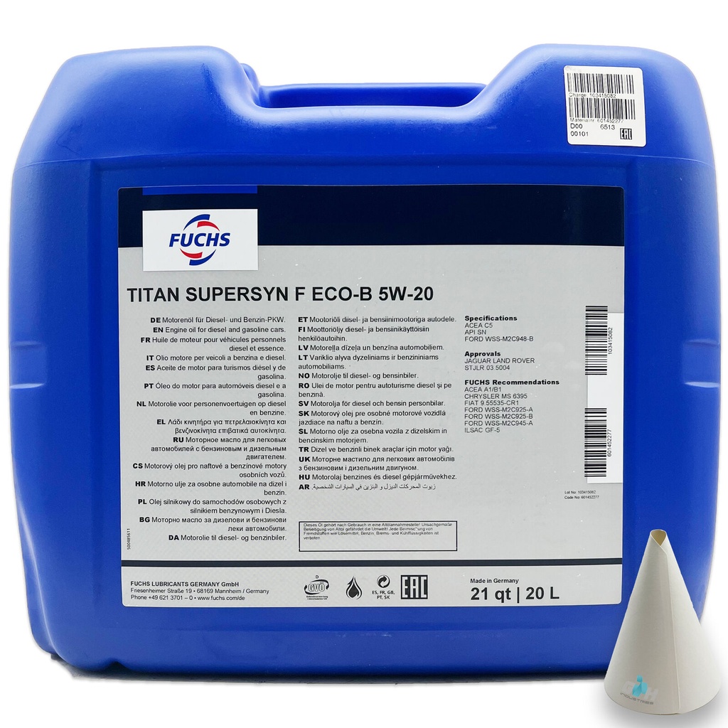 FUCHS TITAN SUPERSYN F ECO-B 5W-20 Can 20L