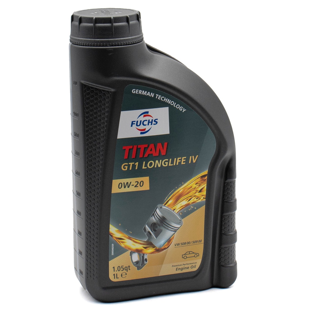 FUCHS TITAN GT1 LONGLIFE IV 0W-20 5L (Uit doos van 3) 