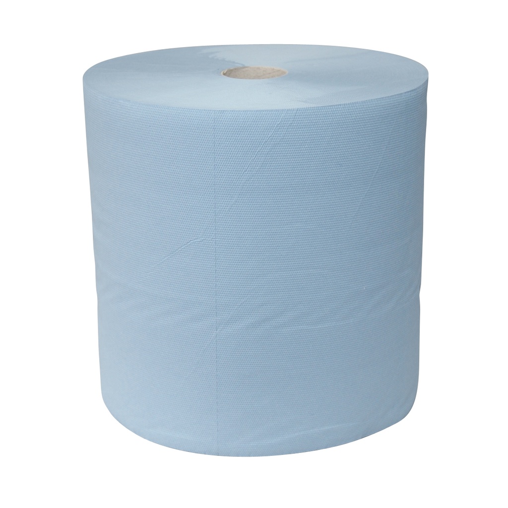 Poetspapier 1 Rol Cellulose Blauw 3-laags