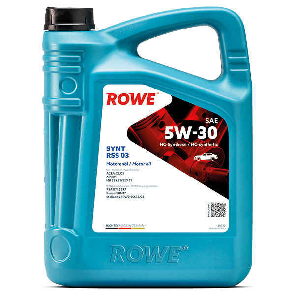 [20372-0050-99] ROWE HIGHTEC SYNT RSS 03 SAE 5W-30 5L (Uit doos van 4)