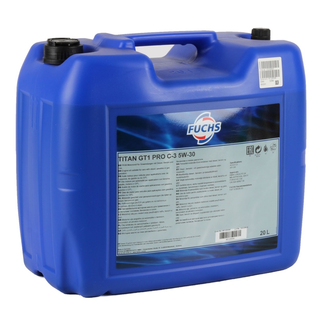 FUCHS TITAN GT1 FLEX C3 0W-30 Can 20L 