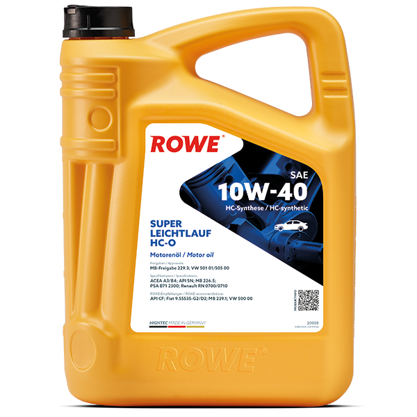 ROWE HIGHTEC SUPER LEICHTLAUF HC-O SAE 10W-40 5L (Uit doos van 4)