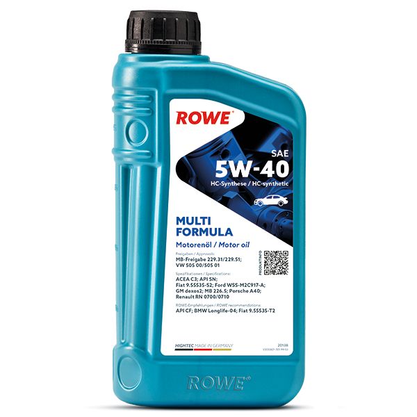 [20138-0010-99] ROWE HIGHTEC MULTI FORMULA SAE 5W-40 1L (Uit doos van 12)