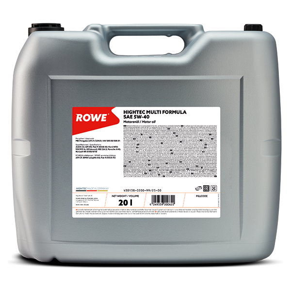 ROWE HIGHTEC MULTI FORMULA SAE 5W-40 Can 20L