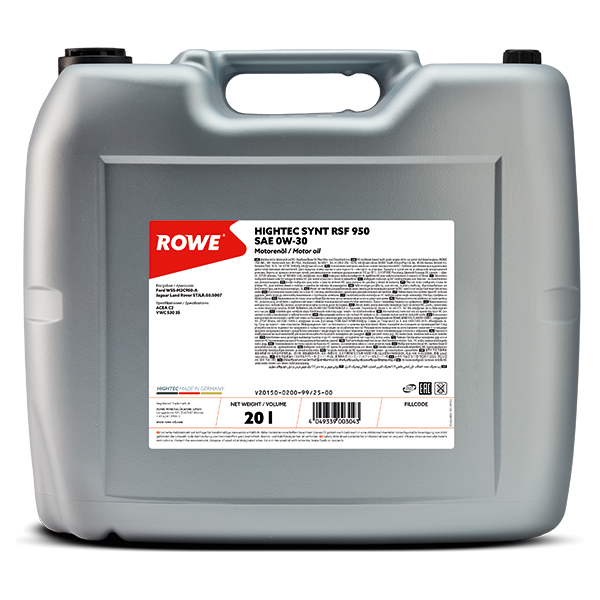 ROWE HIGHTEC SYNT RSF 950 SAE 0W-30 Can 20L