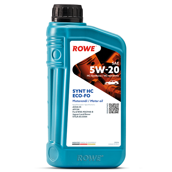 [20206-0010-99] ROWE HIGHTEC SYNT HC ECO-FO SAE 5W-20 1L (Uit doos van 12)