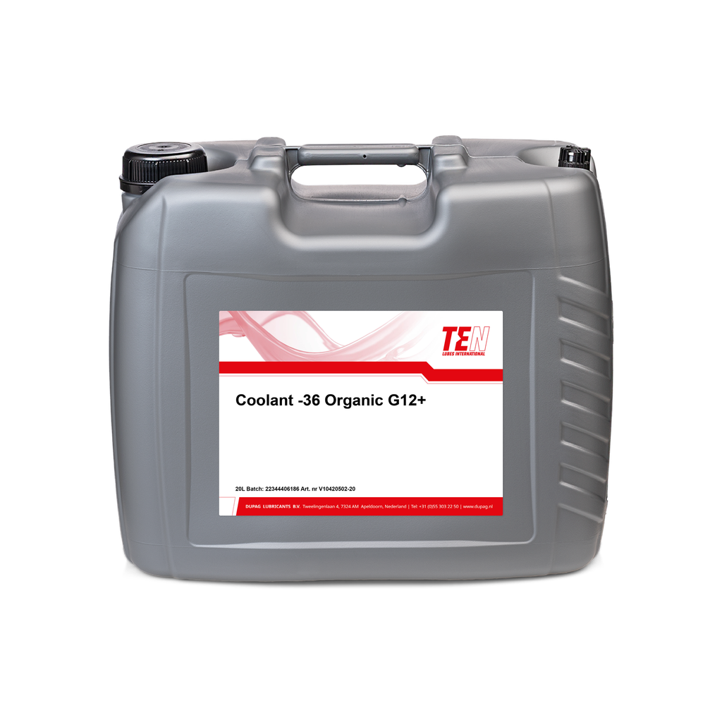[[V10420502-60]] TEN LUBES COOLANT -36 ORGANIC G12+ RED DRUM 60L