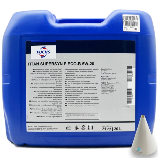 [601452277] FUCHS TITAN SUPERSYN F ECO-B 5W-20 Can 20L