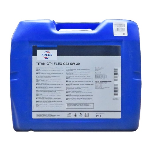 [602794017] FUCHS TITAN GT1 FLEX C23 5W-30 Can 20L