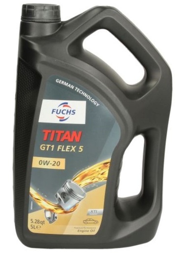 [602008138] FUCHS TITAN GT1 FLEX 5 0W-20 5L (Uit doos van 3) 