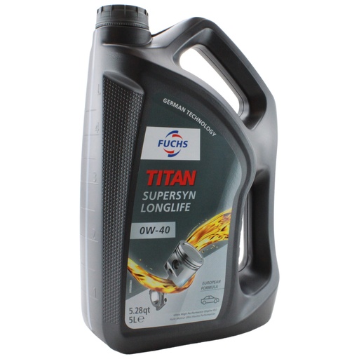 [602183613] FUCHS TITAN SUPERSYN LONGLIFE 0W-40 5L (Uit doos van 3) 