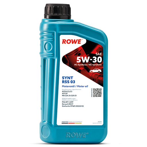 [20372-0010-99] ROWE HIGHTEC SYNT RSS 03 SAE 5W-30 1L (Uit doos van 12)