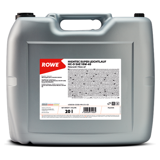 [20058-0200-99] ROWE HIGHTEC SUPER LEICHTLAUF HC-O SAE 10W-40 Can 20L