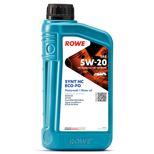 [20206-0010-99] ROWE HIGHTEC SYNT HC ECO-FO SAE 5W-20 1L (Uit doos van 12)