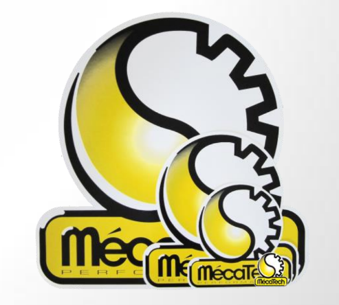[STICKER CAPOT M] MécaTech Sticker M (ca. 25x25 cm) 5 stuks