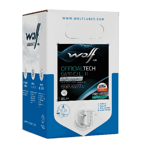 [1051063] WOLF OFFICIALTECH 0W20 C6 F BIB 20L