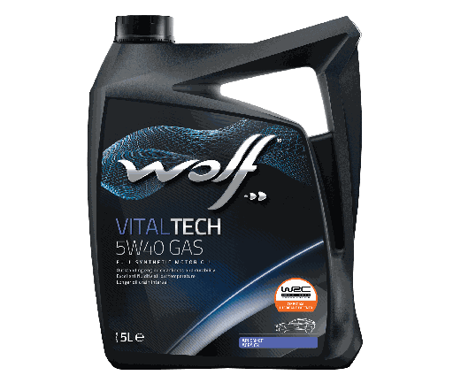 [8326097] WOLF VITALTECH 5W40 GAS 5L