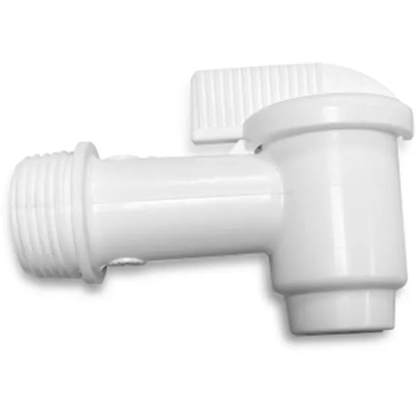 [9025088] Kunststof Vatkraan 3/4" Wit 